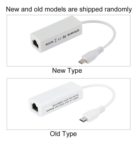 Adaptador De Tarjeta De Red Micro Usb A Puerto Ethernet Rj45
