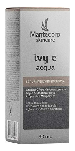 Rejuvenescedor Facial Mantecorp Skincare Ivy C Acqua 30ml Todo Tipo De Pele