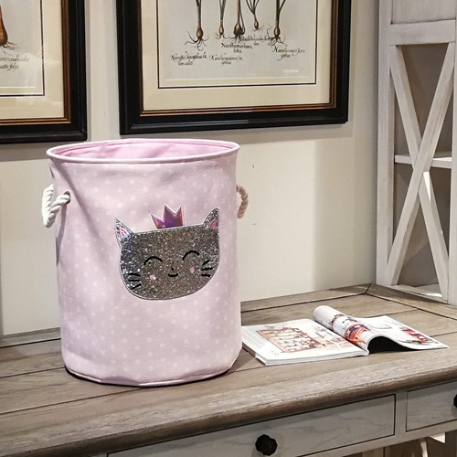 - Cesta Organizadora De Ropa Sucia Con Diseño De Cisne,