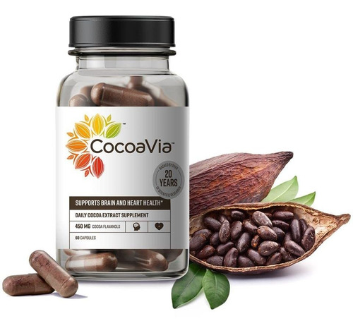 Cocoavia Suplemento Para Corazn Y Cerebro, 30 Das, 450 Mg De