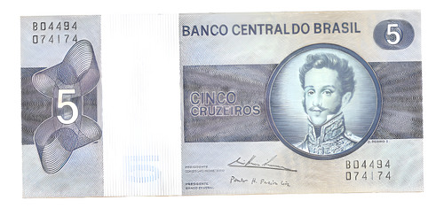 Cédula 5 Cruzeiros 1974