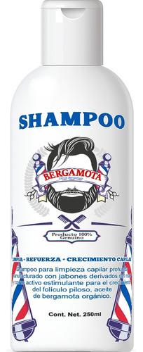 Shampoo Aceite De Bergamota Barba Y Cabello 250ml
