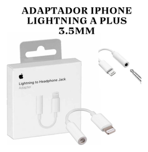 Adaptador Para iPhone Lightning A Plus 3.5 Mm