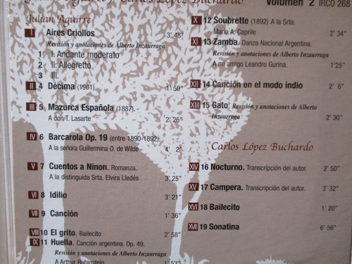 Imagen 2 de 4 de Julián Aguirre, Carlos López Buchardo Vol. 2 - Lía Cimaglia