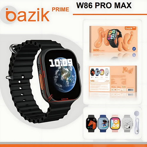 Relógio Smartwatch W86 Pro Max Mini - Bazik