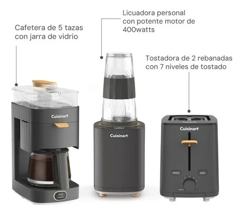 Combo De Electrodomésticos Cafetera + Tostador + Licuadora