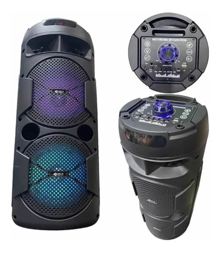 Imagen 2 de 8 de Parlante Torre Portatil 500w + Microfono + Radio Fm