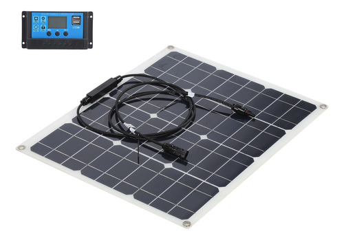 Cargador Usb Doble Con Panel Solar De 40 W Con Controlador P