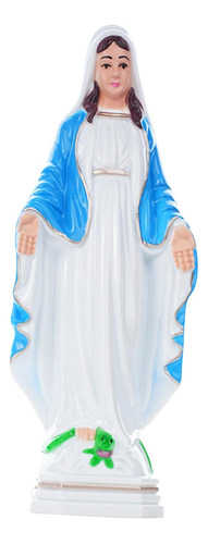 Estatua De La Virgen María, Decoración Del Abrigo Azul