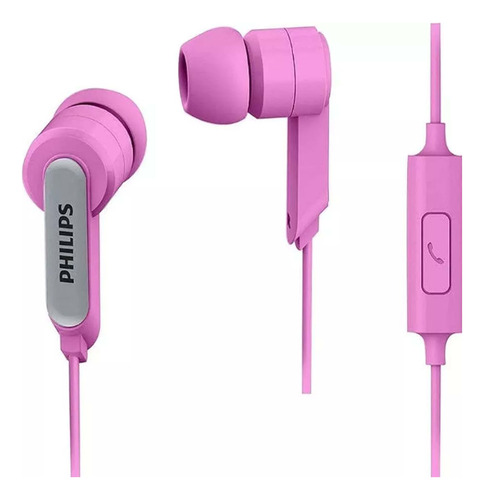 Auricular Philips She-1405 Con Microfono Manos Libres Rosa