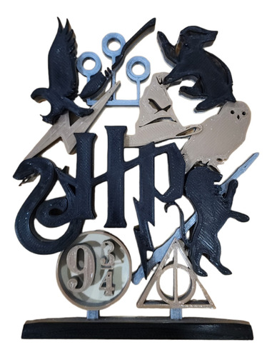 Adorno Figura Decorativa Harry Potter Ornamento Negro 3d