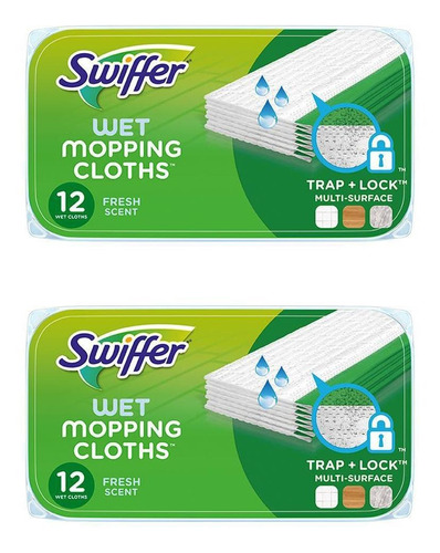 Swiffer Toalhas Umedecidas P Limpeza De Pisos Refil 2 Un.