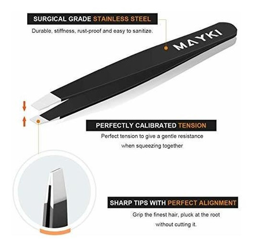 Set De Pinzas Para Cejas 6 Piezas, Kit Profesional De Pinzas