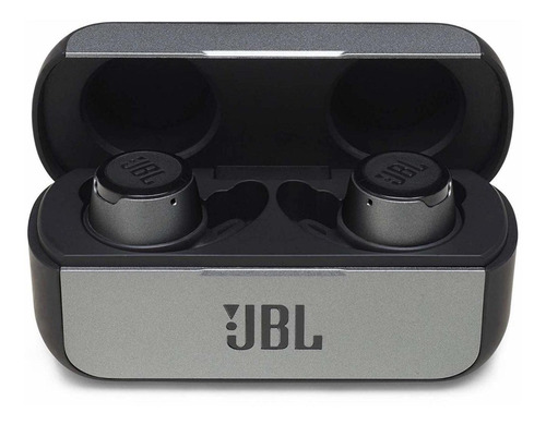 Auriculares in-ear gamer inalámbricos JBL Reflect Flow black con luz LED