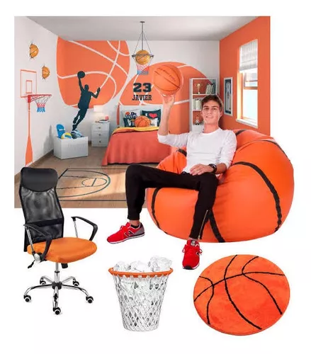 Puff Bola De Basquete - sensorial e ergonômico