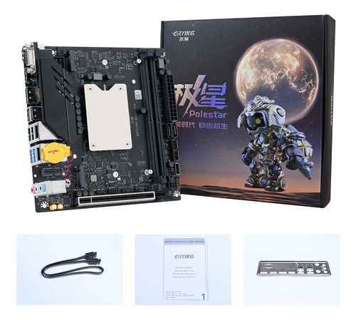 Erying Mini Itx Cpu Combo De Placa Base- Intel Core Ihk Con
