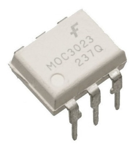 3x Optoacoplador De Salida Triac Semiconductor Moc3023 Dip-6