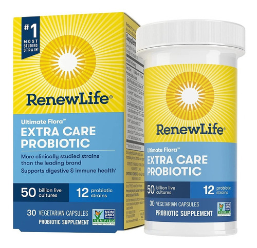 Suplemento Ultimate Flora Probiotico 50 Billion Renew Life