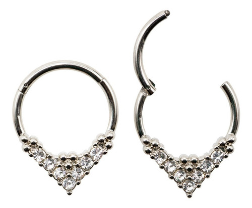 Piercing Argolla Con Bisagra Acero 316l Argb28a 1,2x10mm 1un