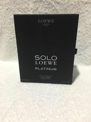 Cajas: Loewe 00l - Solo Loewe. Eau De Toilette. Pour Home.