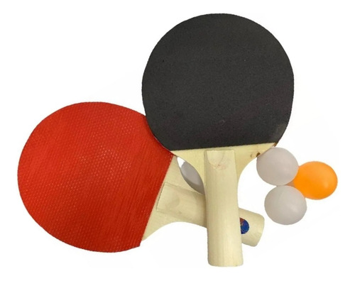 Pack Juego Ping Pong De 2 Raquetas + 3 Pelotas Juego Paletas