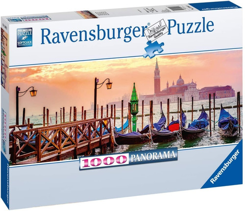 Rompecabezas Puzzle 1000 Góndolas En Venecia Ravensburger