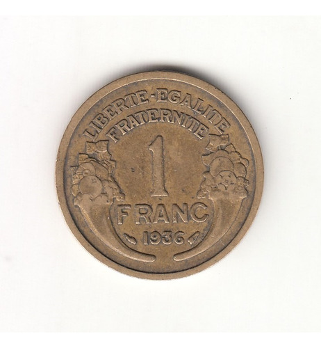Moneda Francia 1 Francs 1936 (c85)