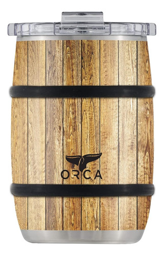 Orca Whiskey Barrel Tumbler, 12 Oz. Roble Madera De Grano Es