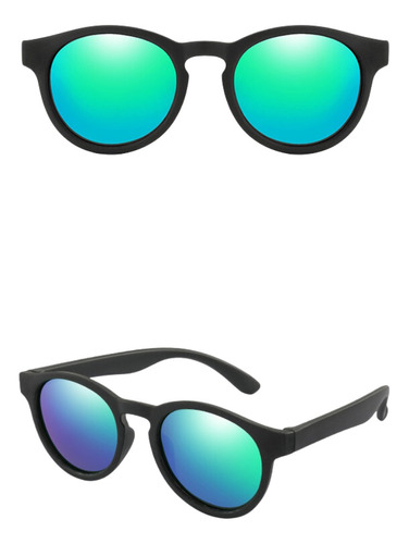 Óculos Sol Infantil Polarizado Redondo Flexível Uv400 Estojo