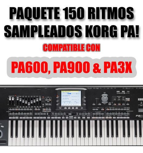 Paquete De Ritmos Sampleados Korg Pa600, Pa900 & Pa3x