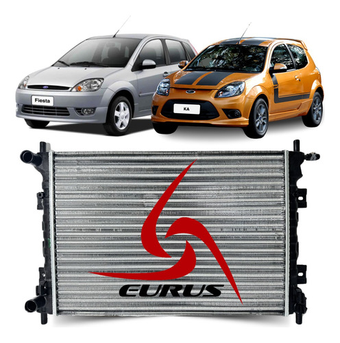 Radiador Eurus Ford Ka 1.0 2009 2010 2011 2012