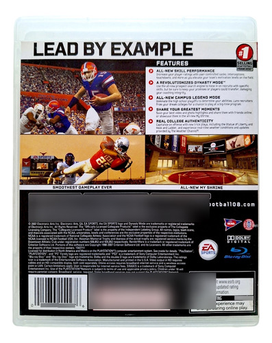 Ncaa Football 08 Ps3 (Reacondicionado)