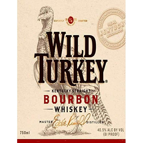 Letrero Metálico De Wild Turkey Bourbon, 20x30 Cm