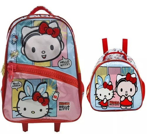 Kit Mochilete Hello Kitty+lancheira 7920 Original