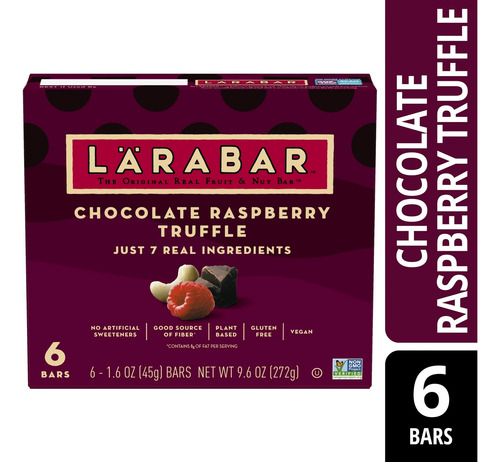 Larabar Bars Trufa De Frambuesa 6u Veganas 4pack