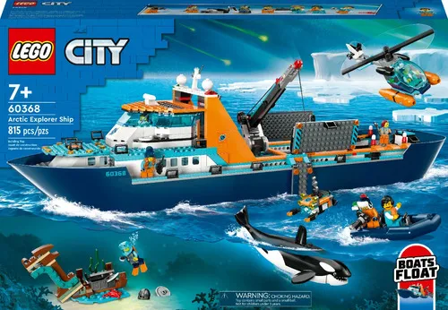 Kit Lego City 60368 Exploradores Del Ártico: Barco 815 Pz