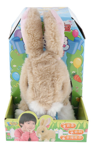 Juguete De Peluche Animado De Conejito Saltando Con Pilas