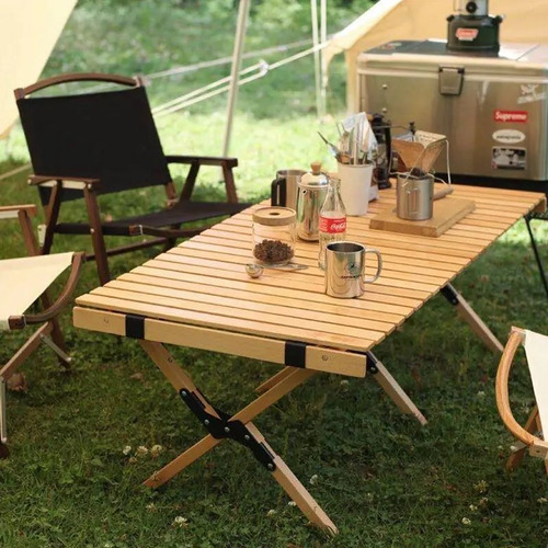 Mesa Portable Para Camping Mesa De Madera