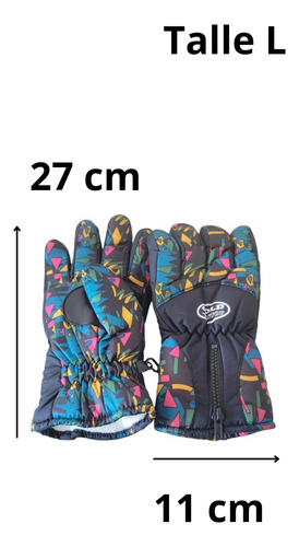 Guantes De Esquí Cold Stop Premium Para Nieve Talle L