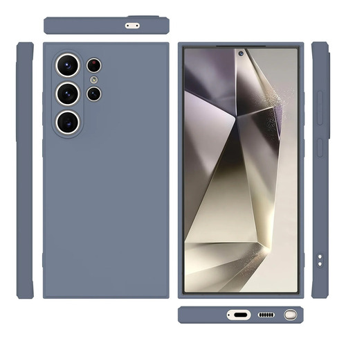 Funda Protectora De Silicona A Prueba De Golpes Para Samsung Galaxy S23 Ultra S23fe Plus