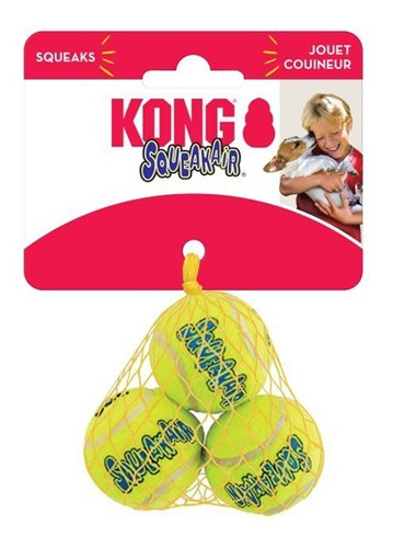 Juguete Pelota Para Perro Kong Squeak Air Ball Xs - Pack X 3