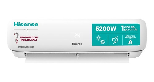 Imagen 1 de 8 de Aire Acondicionado Split Frio Calor Hisense 5200w