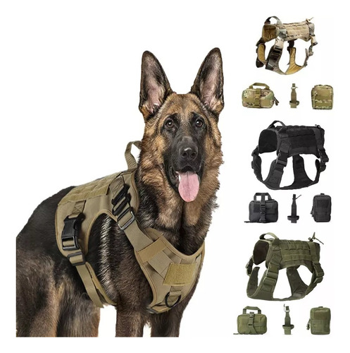 Pechera Táctica Canina Perros Adiestramiento Policial
