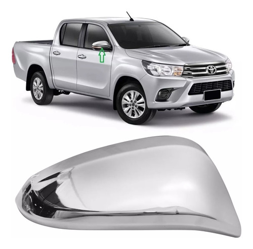 Tapa Cacha Espejo Toyota Hilux 2016/ Cromada Derecha  