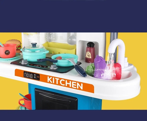 Cocina De Juguete Cocinita Con Luces Y Sonidos Electronica Color Color Al Azar