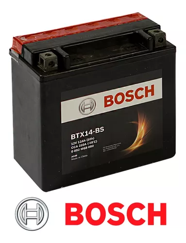 Bateria Moto Bosch Btx14-bs Ytx14-bs 12v 12ah