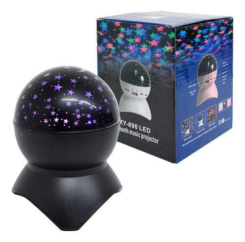 Proyector Led Lámpara Corneta Estrellas Luz Mp3 Usb Gira