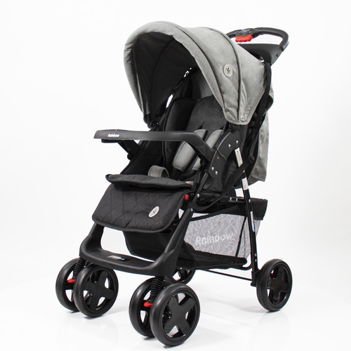 Cochecito Para Bebé Carrito Rainbow Dinamic Color Gris Color del chasis Negro
