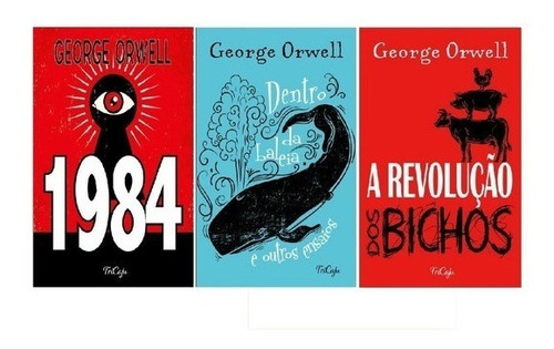 Kit 3 Livros Revolução Dos Bichos + 1984 + Dentro Da Baleia