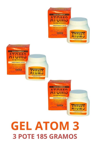 Gel Atom3 185 Grs/ 3 Unidades